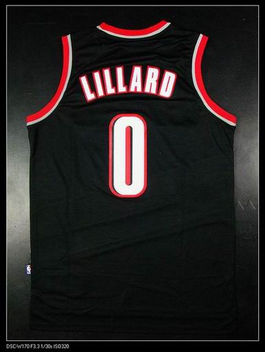 LiLLARD #0 Portland blazers jersey black
