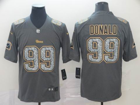 Los Angeles Rams #99 Donald gray fashion static jersey