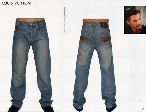 Louis Vuitton Men Long Jean 014