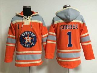 MLB Astros #1 Correa orange sweatshirts hoody