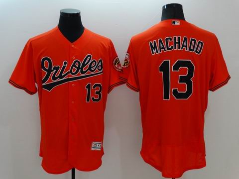 MLB Baltimore Orioles #13 Manny Machado orange flex base jersey