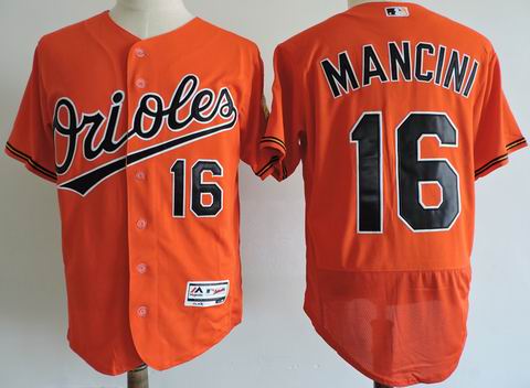 MLB Baltimore Orioles #16 Mancini orange flexbase jersey