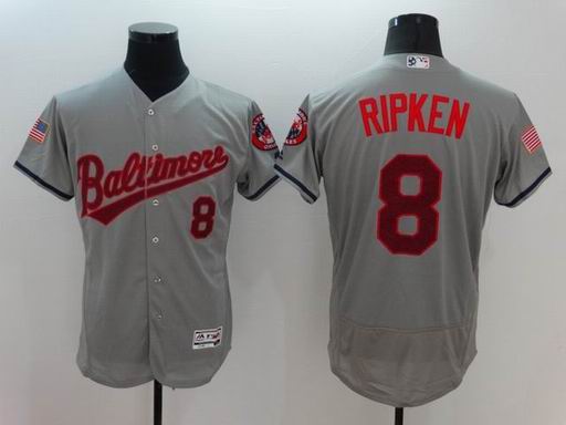 MLB Baltimore Orioles #8 Ripken grey flexbase jersey