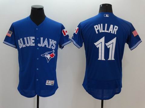 MLB Blue Jays #11 Kevin Pillar blue flexbase jersey