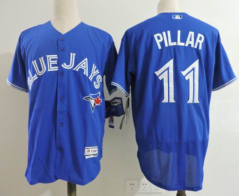 MLB Blue Jays #11 Kevin Pillar blue flexbase jersey