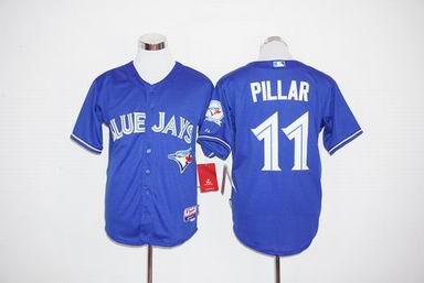 MLB Blue Jays #11 Kevin Pillar blue jersey
