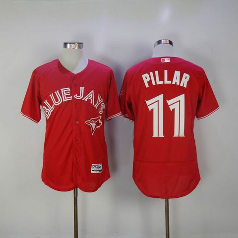 MLB Blue Jays #11 Kevin Pillar red flexbase jersey