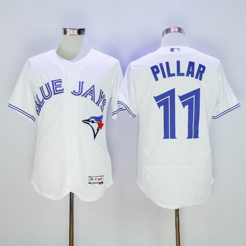 MLB Blue Jays #11 Kevin Pillar white jersey