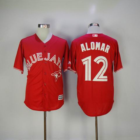 MLB Blue Jays #12 ALOMAR red jersey