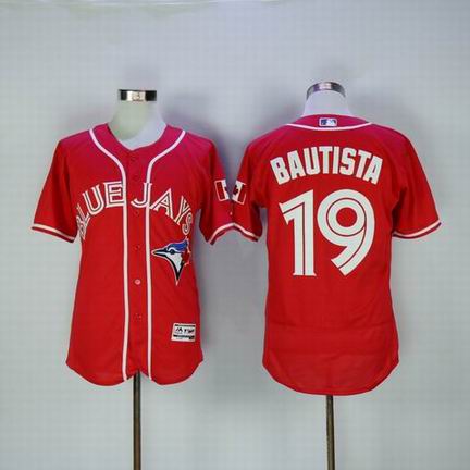 MLB Blue Jays #19 Jose Bautista red flexbase jersey