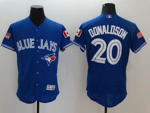 MLB Blue Jays #20 Josh Donaldson blue flexbase jersey