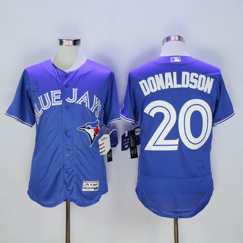 MLB Blue Jays #20 Josh Donaldson blue jersey