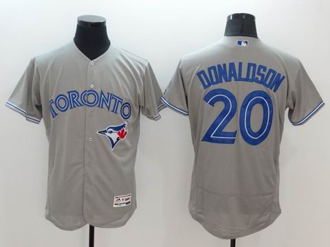 MLB Blue Jays #20 Josh Donaldson grey flexbase jersey