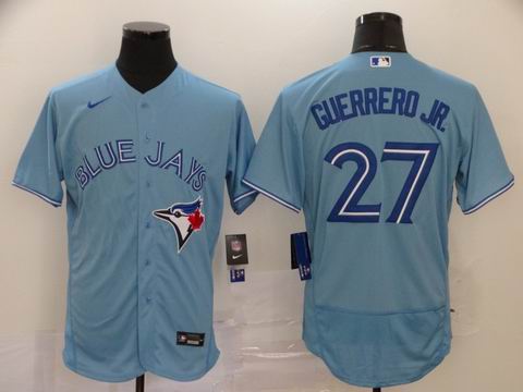 MLB Blue Jays #27 GUERRERO JR. light blue coolbase jersey