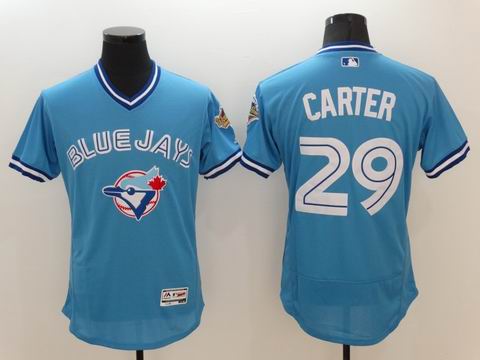 MLB Blue Jays #29 Joe Carter blue flexbase jersey