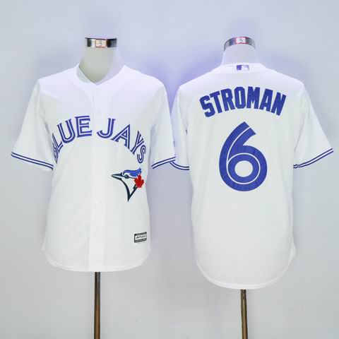 MLB Blue Jays #6 Marcus Stroman white jersey