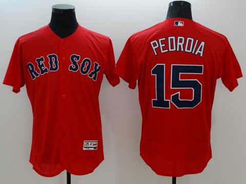 MLB Boston Red Sox #15 Dustin Pedroia red jersey