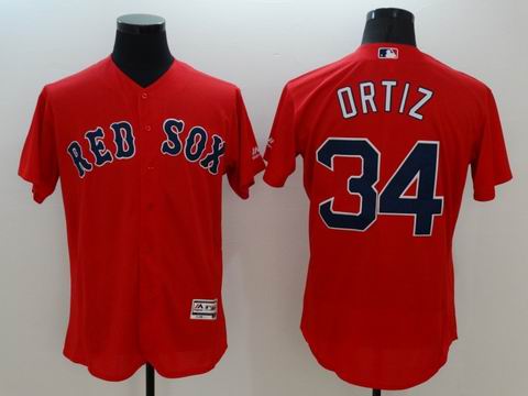MLB Boston Red Sox #34 David Ortiz red jersey