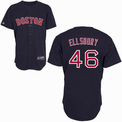 MLB Boston Red Sox 46 Jacoby Ellsbury Dark Blue Cool Base Jersey
