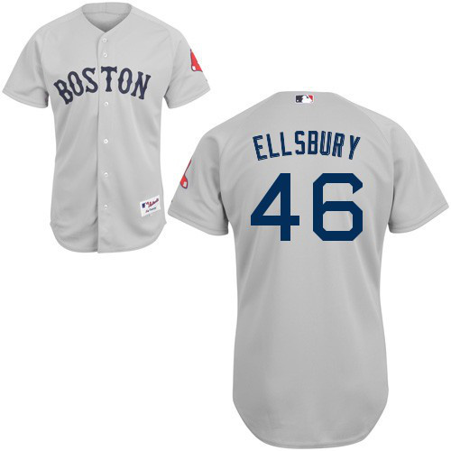 MLB Boston Red Sox 46 Jacoby Ellsbury Road Gray Cool Base Jersey