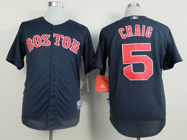 MLB Boston Red Sox 5 Craig blue jersey