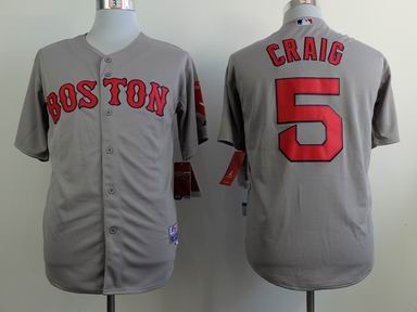MLB Boston Red Sox 5 Craig grey jersey