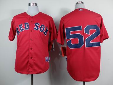 MLB Boston Red Sox 52# red jersey