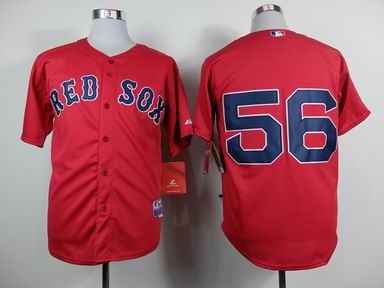 MLB Boston Red Sox 56# red jersey
