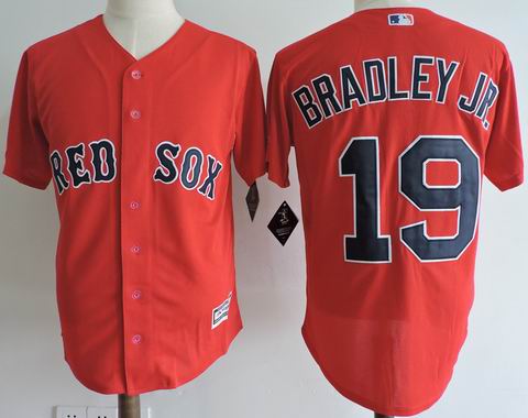 MLB Boston Redsox #19 BRADLEY JR. red jersey