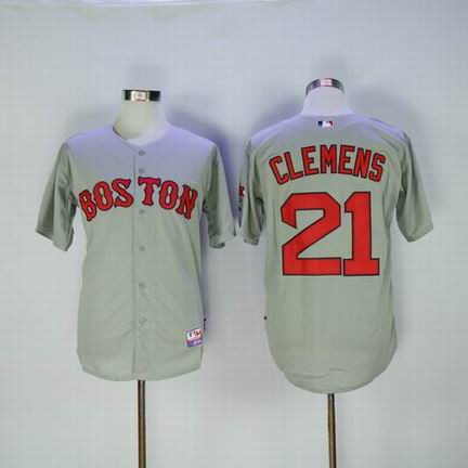 MLB Boston Redsox #21 Clemens grey jersey