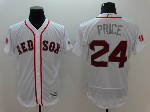 MLB Boston Redsox #24 David Price white flexbase jersey