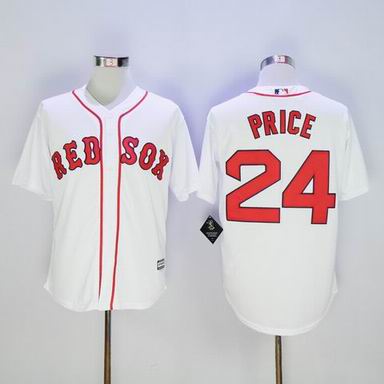 MLB Boston Redsox #24 David Price white jersey