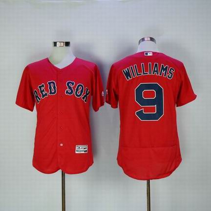 MLB Boston Redsox #9 Williams red flexbase jersey