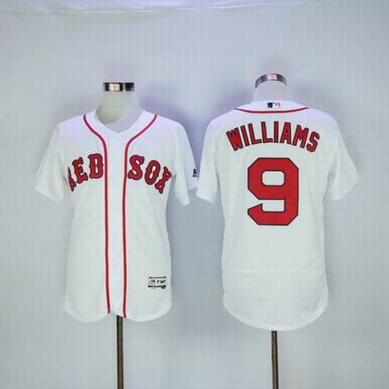 MLB Boston Redsox #9 Williams white flexbase jersey