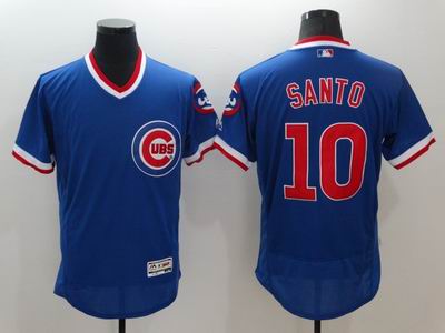 MLB Chicago Cubs #10 Santo blue flexbase Jersey