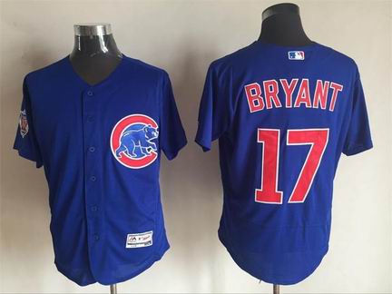 MLB Chicago Cubs #17 Kris Bryant blue Flexbase jersey