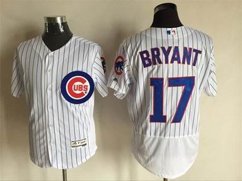 MLB Chicago Cubs #17 Kris Bryant white Flexbase jersey