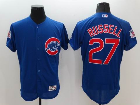 MLB Chicago Cubs #27 Addison Russell blue jersey