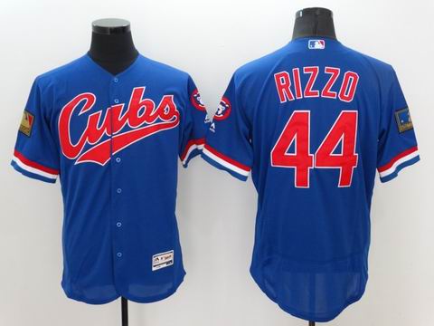 MLB Chicago Cubs #44 Anthony Rizzo blue Flexbase jersey