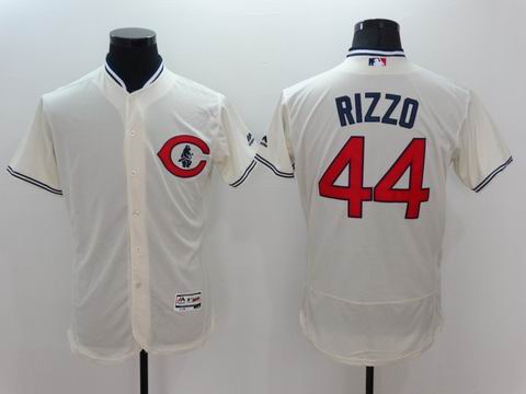 MLB Chicago Cubs #44 Anthony Rizzo cream Flexbase jersey