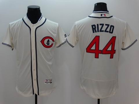 MLB Chicago Cubs #44 Anthony Rizzo cream Flexbase jersey