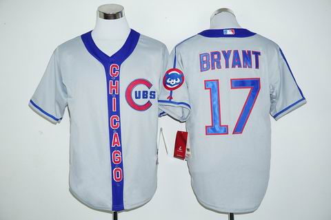 MLB Chicago Cubs 17# Bryant grey jersey