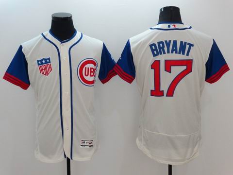 MLB Chicago Cubs 17# Kris Bryant white flexbase jersey