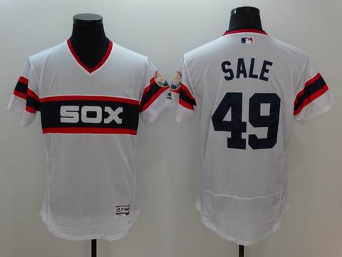 MLB Chicago White Sox #49 Chris Sale white Flexbase jersey