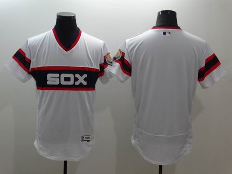 MLB Chicago white sox white blank flex base jersey