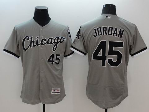 MLB Chicago whitesox #45 Jordan gray jersey