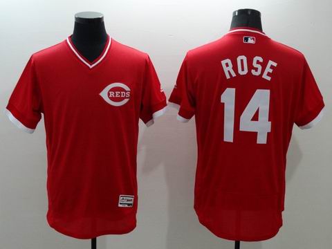 MLB Cincinnati Reds #14 Pete Rose red jersey