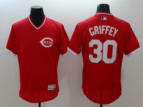 MLB Cincinnati Reds #30 Ken Griffey red jersey