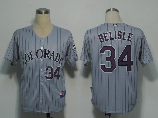 MLB Colorado Rockies #34 Belisle Gery[Cool Base]