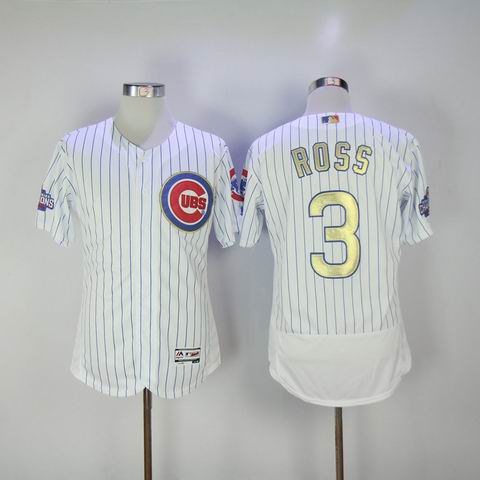 MLB Cubs #3 Ross white 2016 Champions jersey